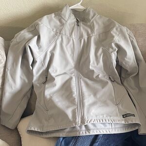 REI women’s Light Gray Softshell Jacket